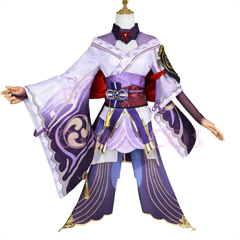 Anime Cosplay High Quality - ชุดคอสเพลย์เรเด็นโชกุนจากเกม Genshin Impact คุณภาพสูง พร้อมวิกผม ชุดแฟนซีสำหรับงานคาร์นิวัล