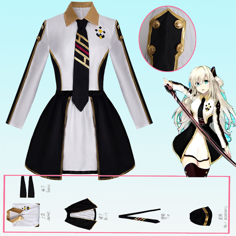 Cosplay Anime Women - อะนิเมะสตรีเครื่องแต่งกายคอสเพลย์ชุด Sky Striker Ace Raye ชุดแม่บ้านชุด