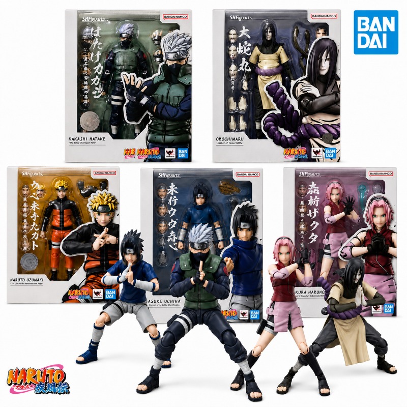 Bandai Tamashii Nations S.H.Figuarts - ของแท้จากบันได SHF นารูโตะ อุซึมากิ ซาสึเกะ คาคาชิ