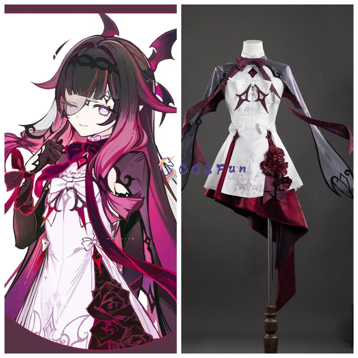 ชุดคอสเพลย์โคลัมบินาจากเกม Gen - Anime Cosplay For Girls บทวิจารณ์และราคา
