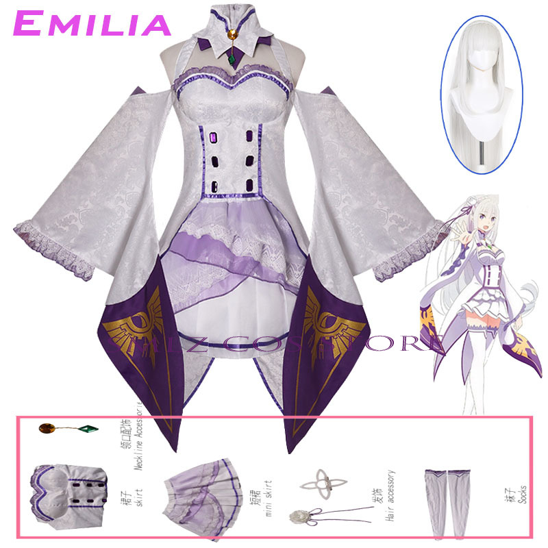 เอมิเลียคอสเพลย์อะนิเมะเรซีโร่ - Anime Cosplay Party บทวิจารณ์และราคา